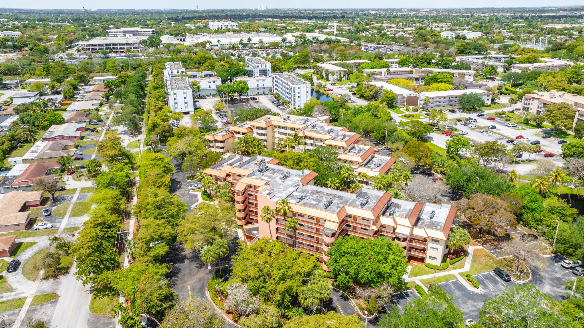 7451 Northwest 16th Street, Unit 303 Plantation, FL 33313 - Photo 35 of 41 an aerial view of residential houses with outdoor space