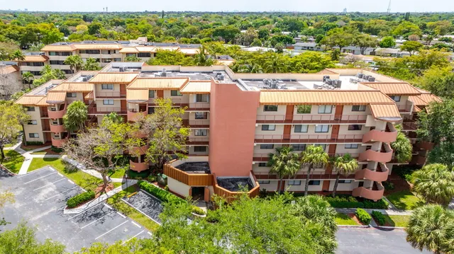 an aerial view of multiple houses