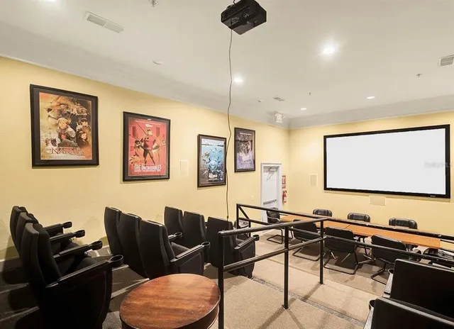 a view of a workspace with furniture