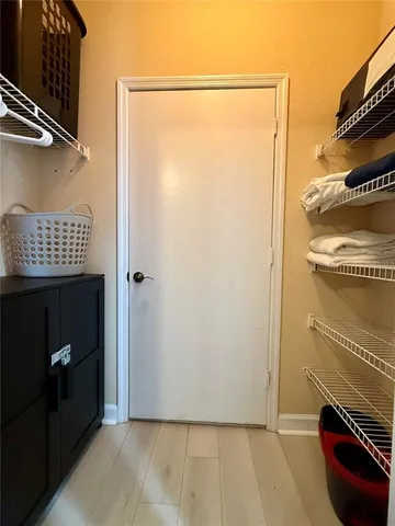 a view of a storage & utility room