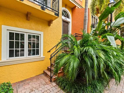 a view of a house with a plant