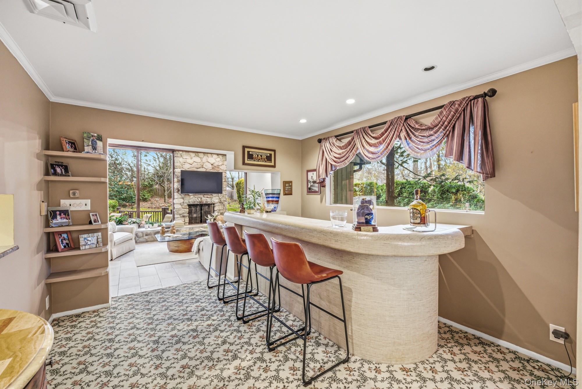123 Robby Lane Manhasset Hills, NY 11040 - Photo 6 of 30 a view of a dining room with furniture window and outside view
