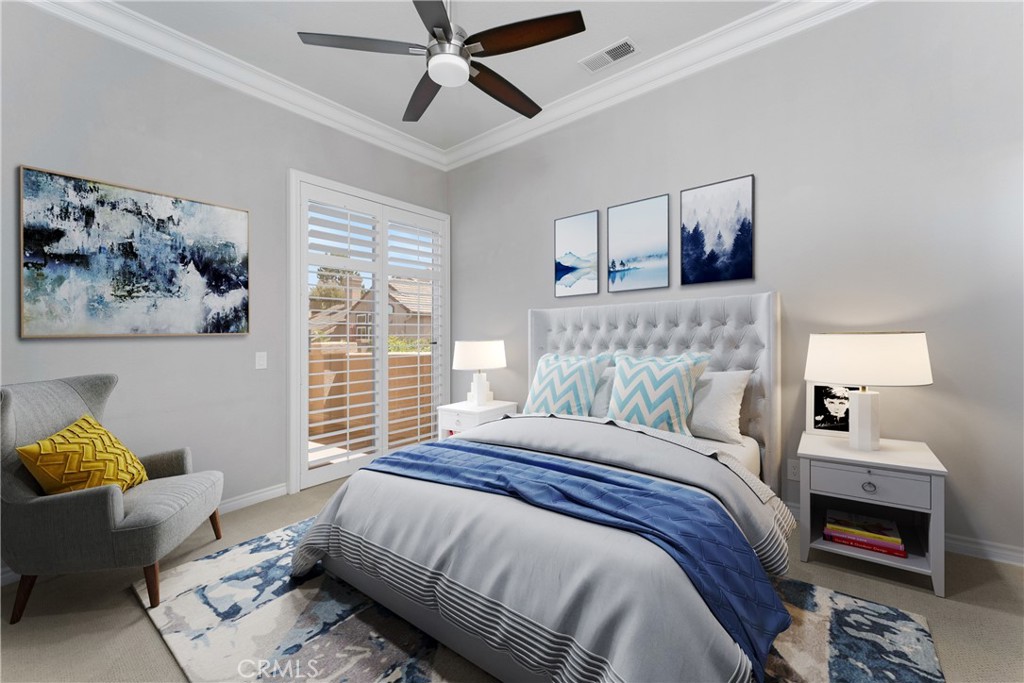 9 Sunbridge Place Dana Point, CA 92629 - Photo 15 of 21 a bedroom with a bed and a couch