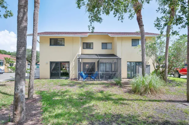 a view of a building with a street