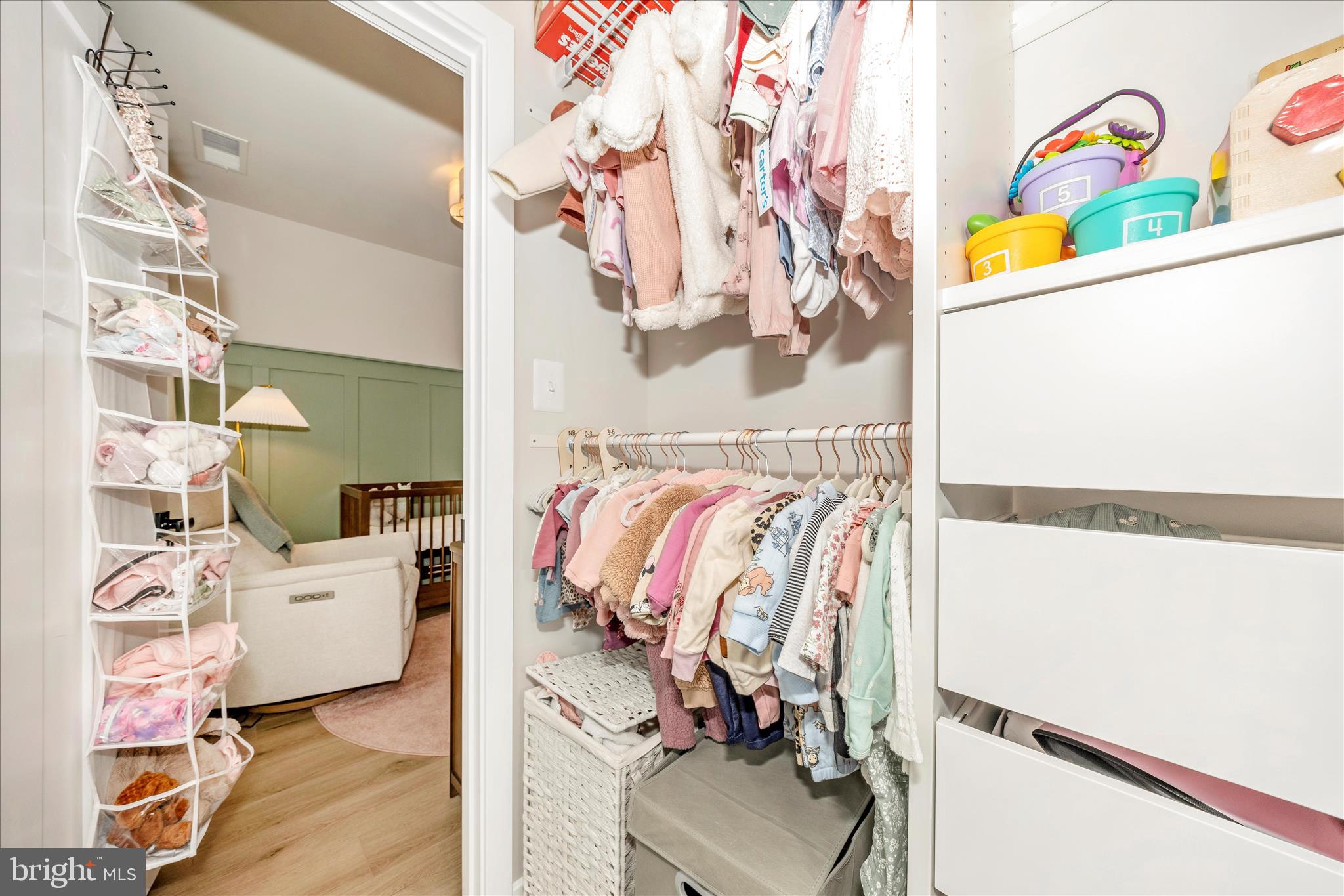 344 Patterson Park Road Frederick, MD 21703 - Photo 19 of 41 a view of walk in closet with clothes and shoes