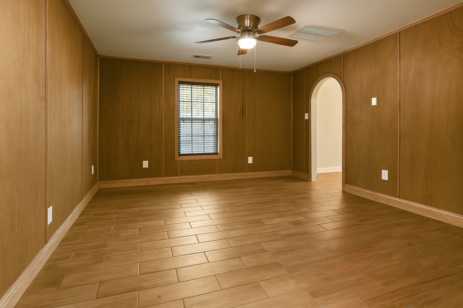 4606 Antha Street Houston, TX 77016 - Photo 4 of 27 a view of an empty room with window and wooden floor