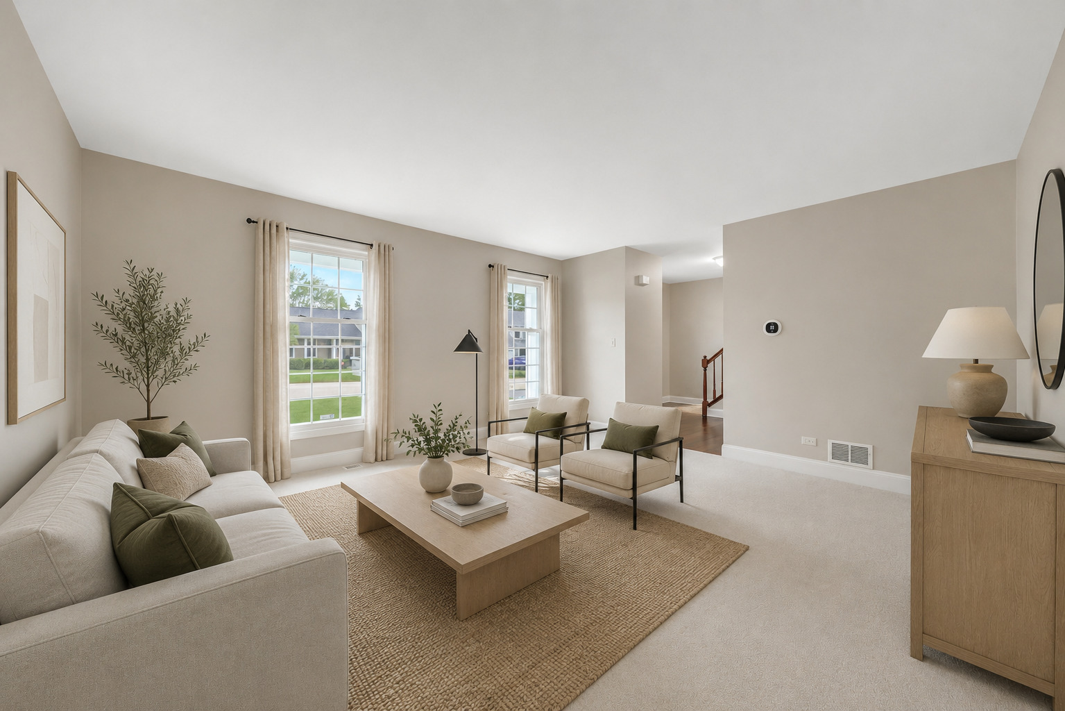 4977 Prairie Oak Road Gurnee, IL 60031 - Photo 5 of 26 a living room with furniture and a large window