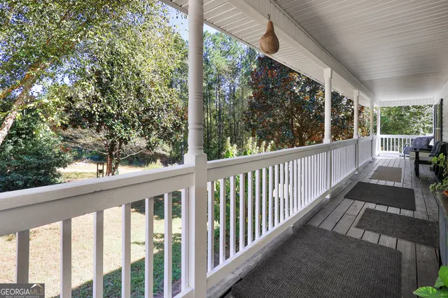 a view of a two chair in the balcony