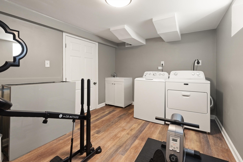 504 Main Street, Unit 1 Watertown, MA 02472 - Photo 28 of 35 a utility room with dryer and washer