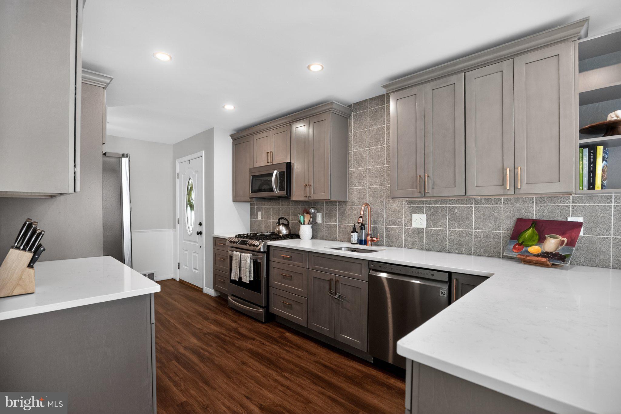 119 Sharrowvale Road Cherry Hill, NJ 08034 - Photo 28 of 36 Modern kitchen with sleek finishes.