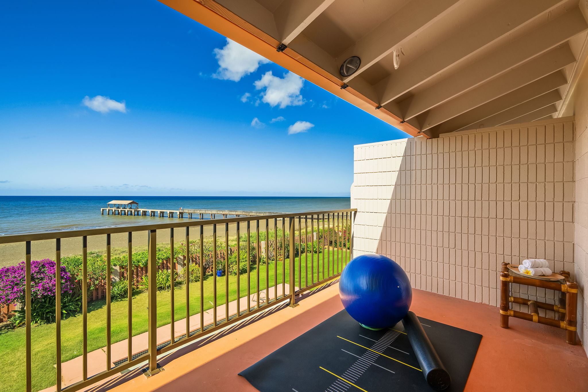 4451 Moana Road, Unit 309 Waimea, HI 96796 - Photo 13 of 21 a view of a chairs and table in a balcony