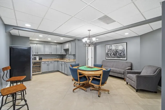 a bathroom with a sink and shower