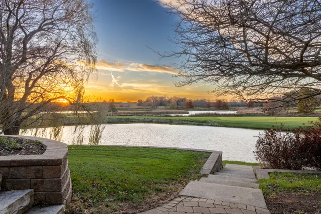a view of lake with outdoor space