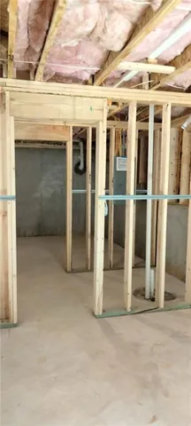 a view of a building with a door