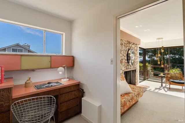 a view of a house with a park