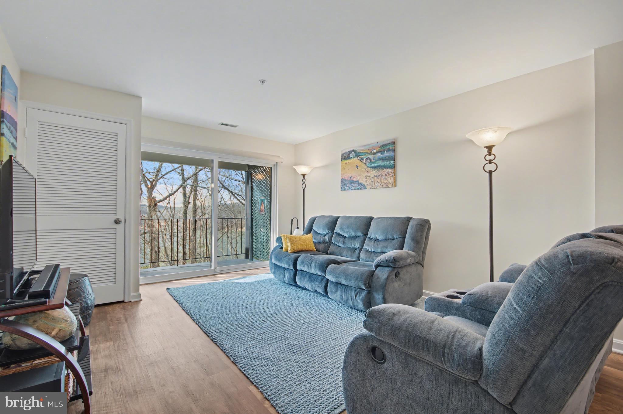 2900 Shipmaster Way, Unit 312 Annapolis, MD 21401 - Photo 13 of 56 a living room with furniture and a flat screen tv