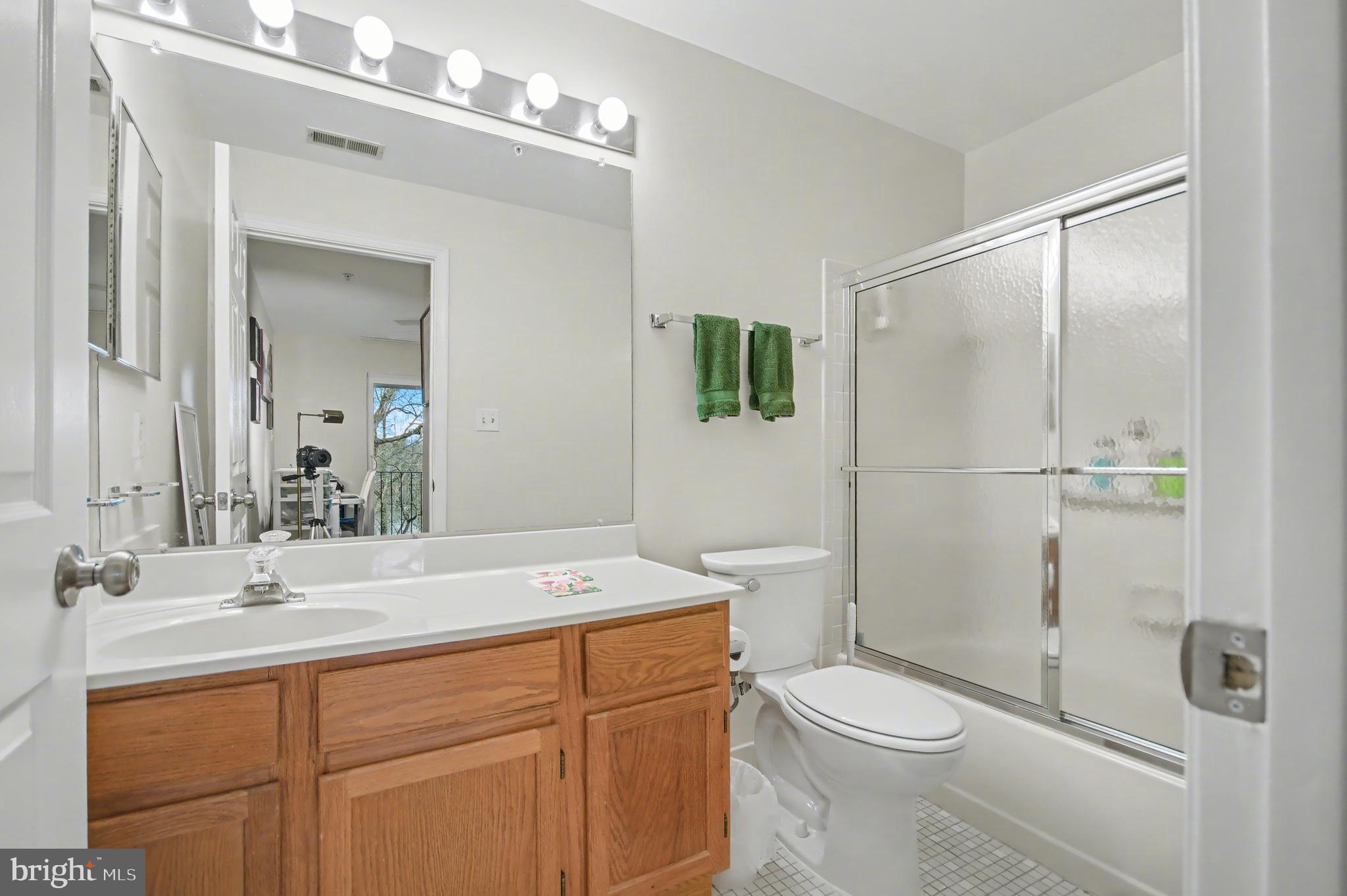 2900 Shipmaster Way, Unit 312 Annapolis, MD 21401 - Photo 25 of 56 a bathroom with a sink a toilet and shower