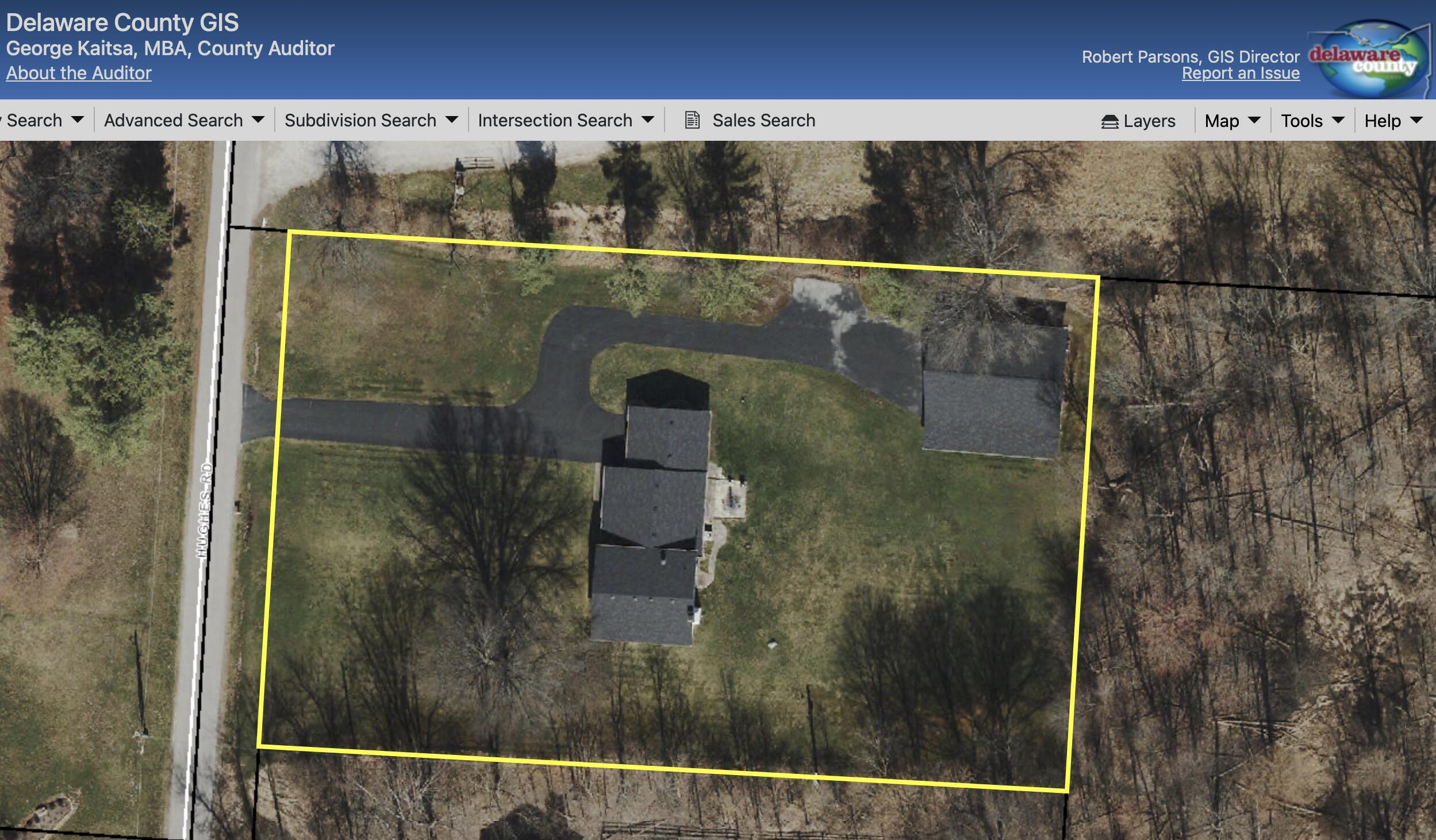5881 Hughes Road Galena, OH 43021 - Photo 55 of 57 DELAWARE COUNTY APPROX. PROPERTY LINES