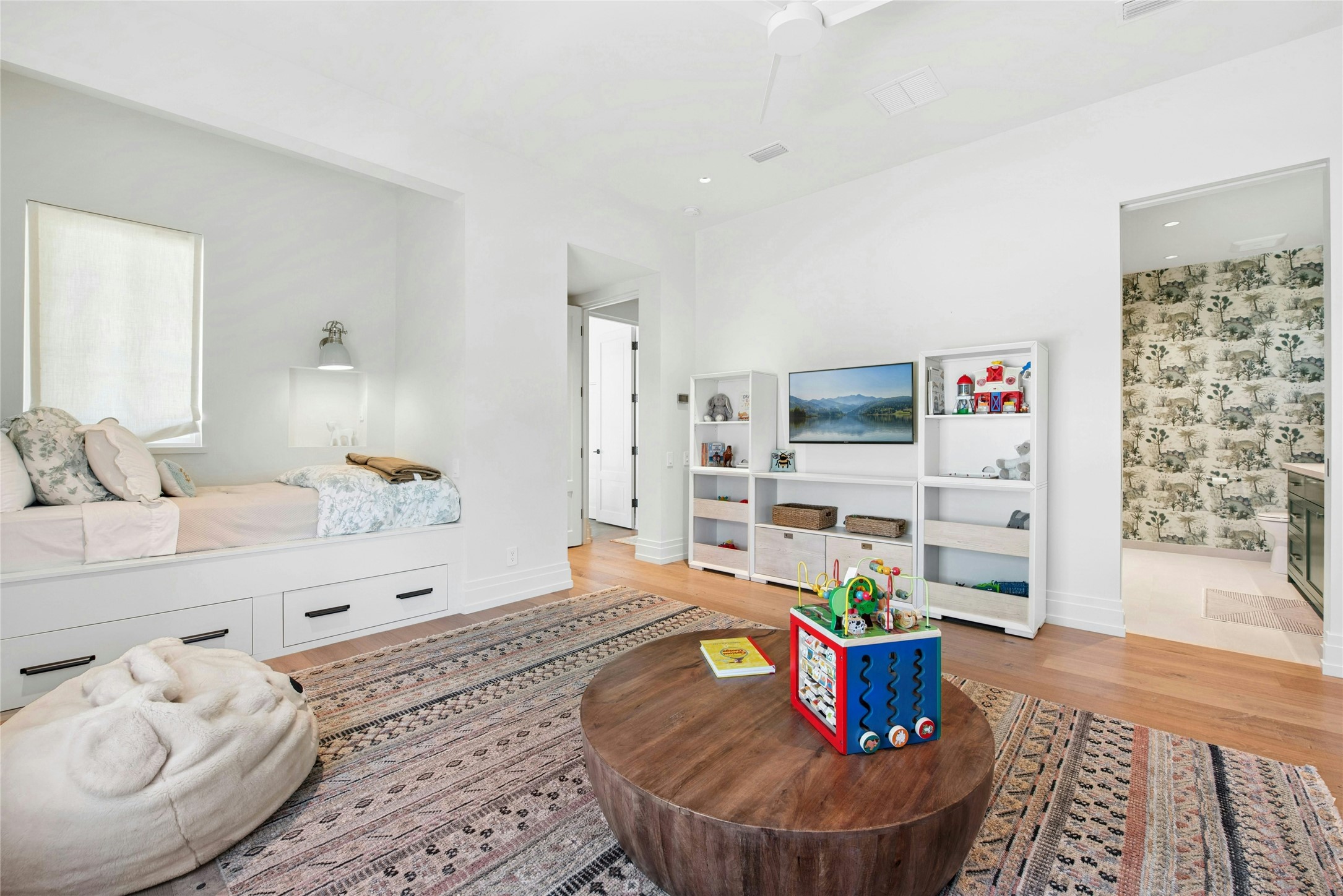 658 Fordtran Road New Ulm, TX 78950 - Photo 24 of 50 a living room with furniture and a wooden floor