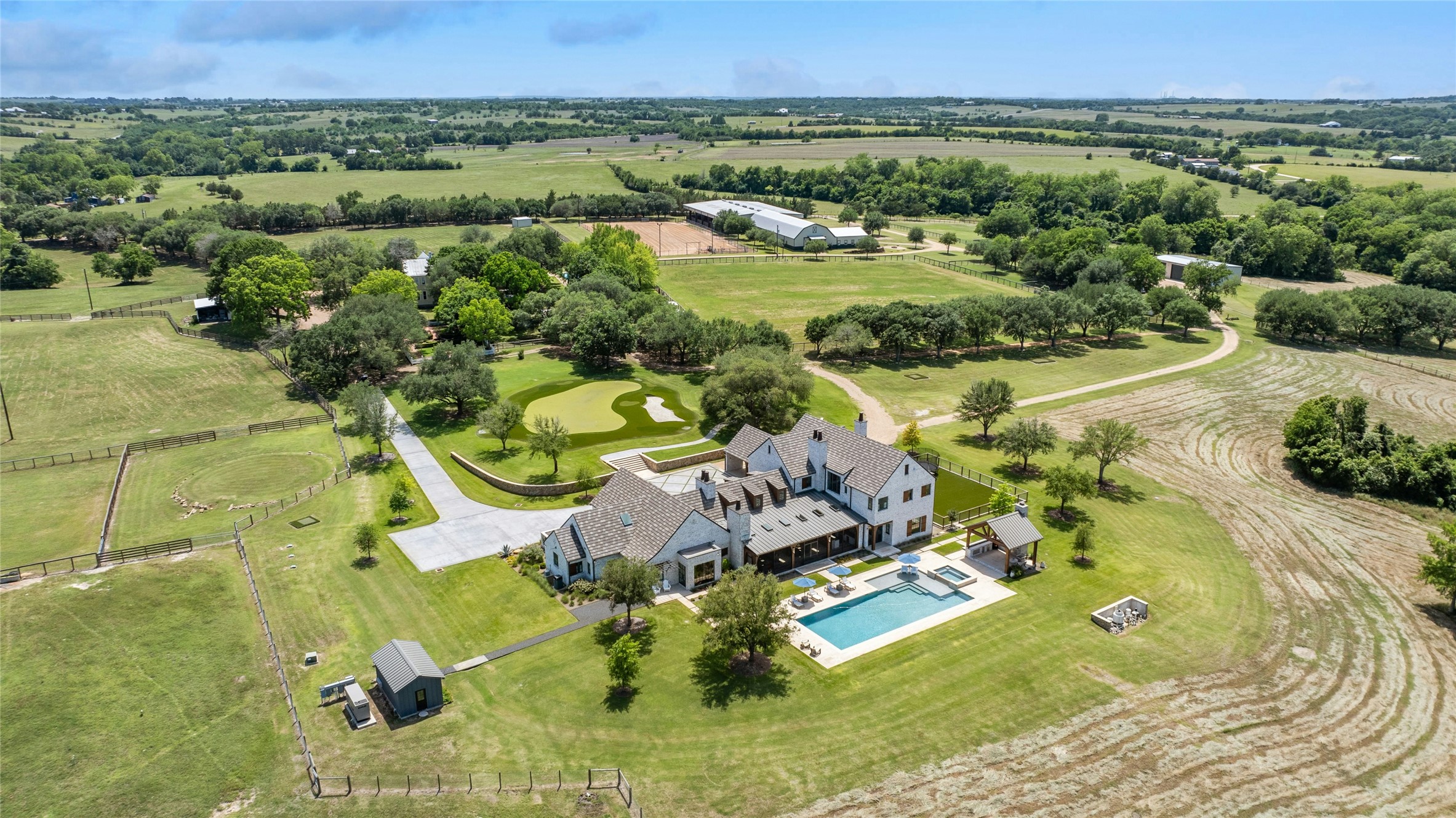 658 Fordtran Road New Ulm, TX 78950 - Photo 3 of 50 an aerial view of residential houses with outdoor space