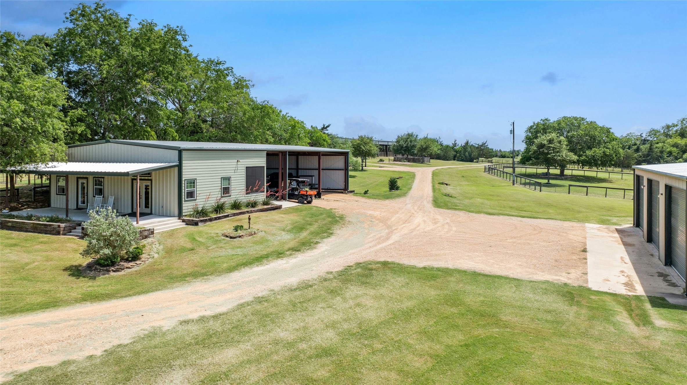658 Fordtran Road New Ulm, TX 78950 - Photo 39 of 50 a view of a house with pool and a yard