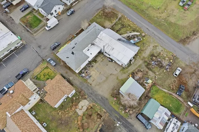 an aerial view of a city with lots of residential buildings