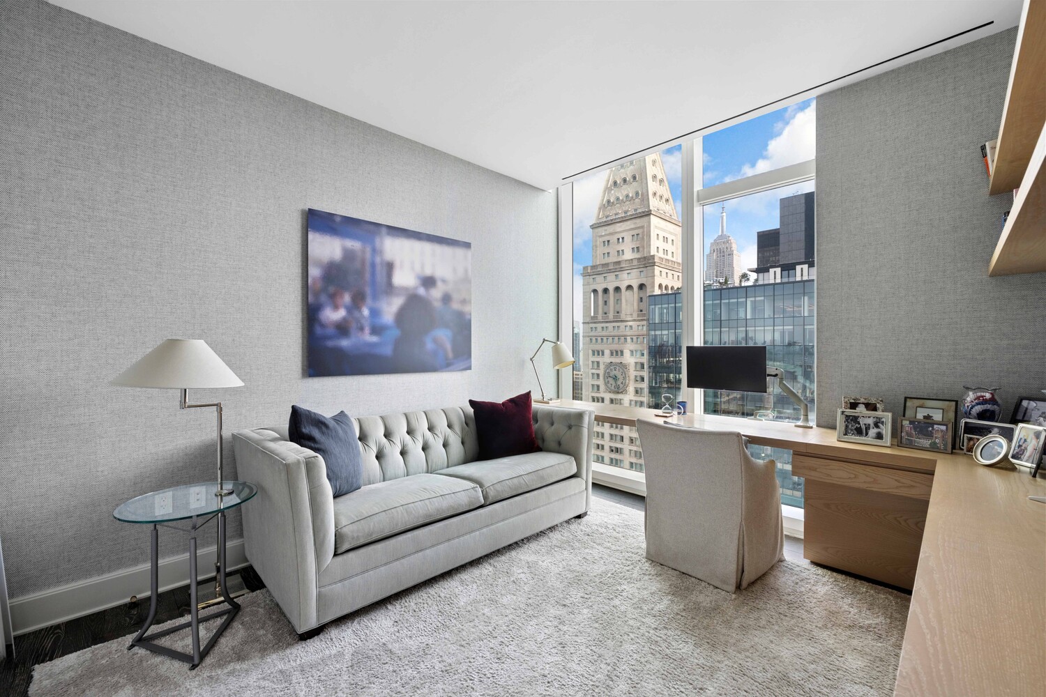 45 East 22nd Street, Unit 37B Manhattan, NY 10010 - Photo 7 of 13 a living room with furniture and a large window