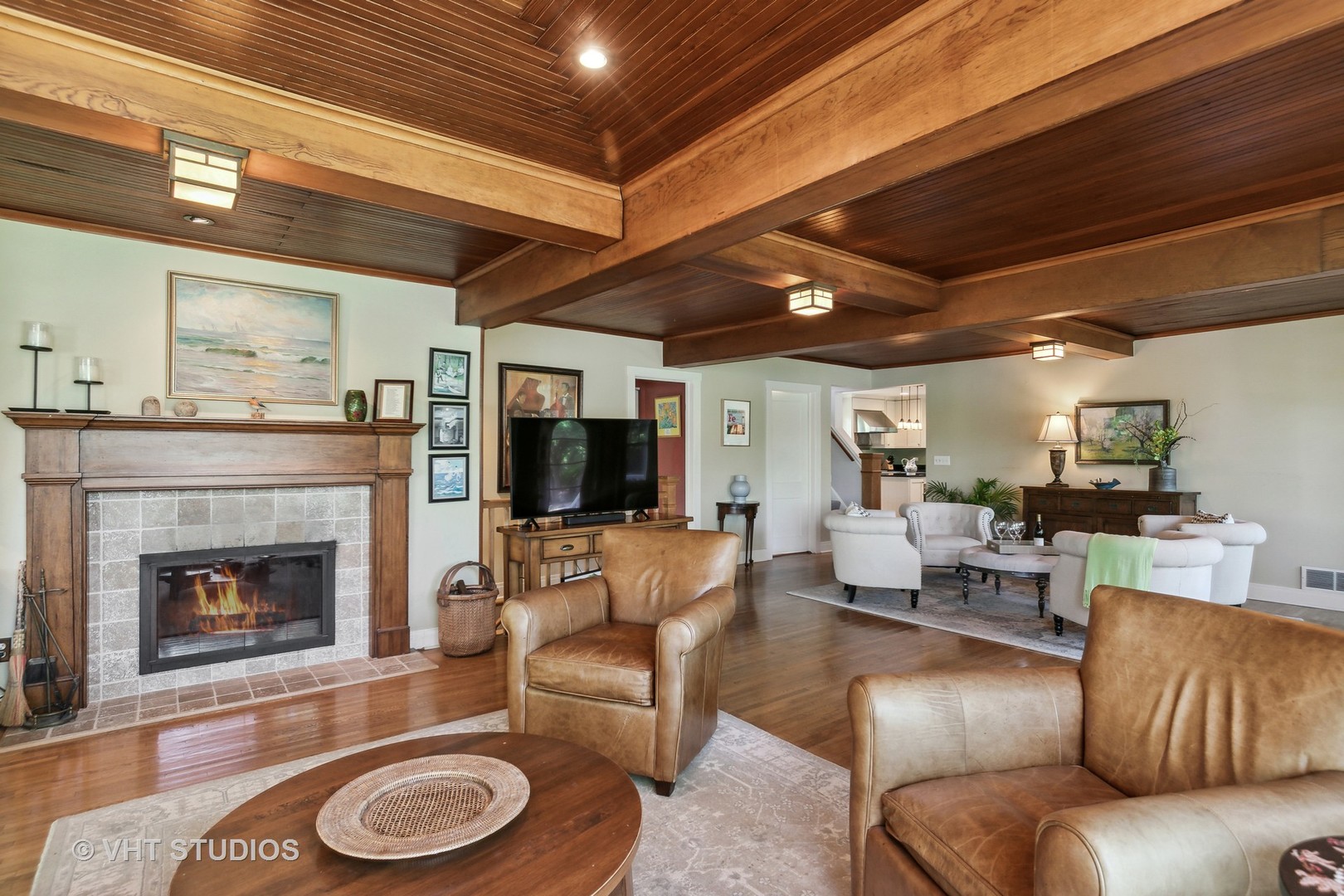 804 Murray Road Tower Lakes, IL 60010 - Photo 6 of 44 a living room with furniture and a fireplace