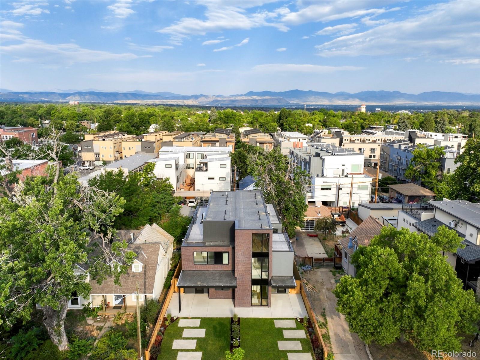 4449 Stuart Street Denver, CO 80212 - Photo 36 of 44 an aerial view of multiple house