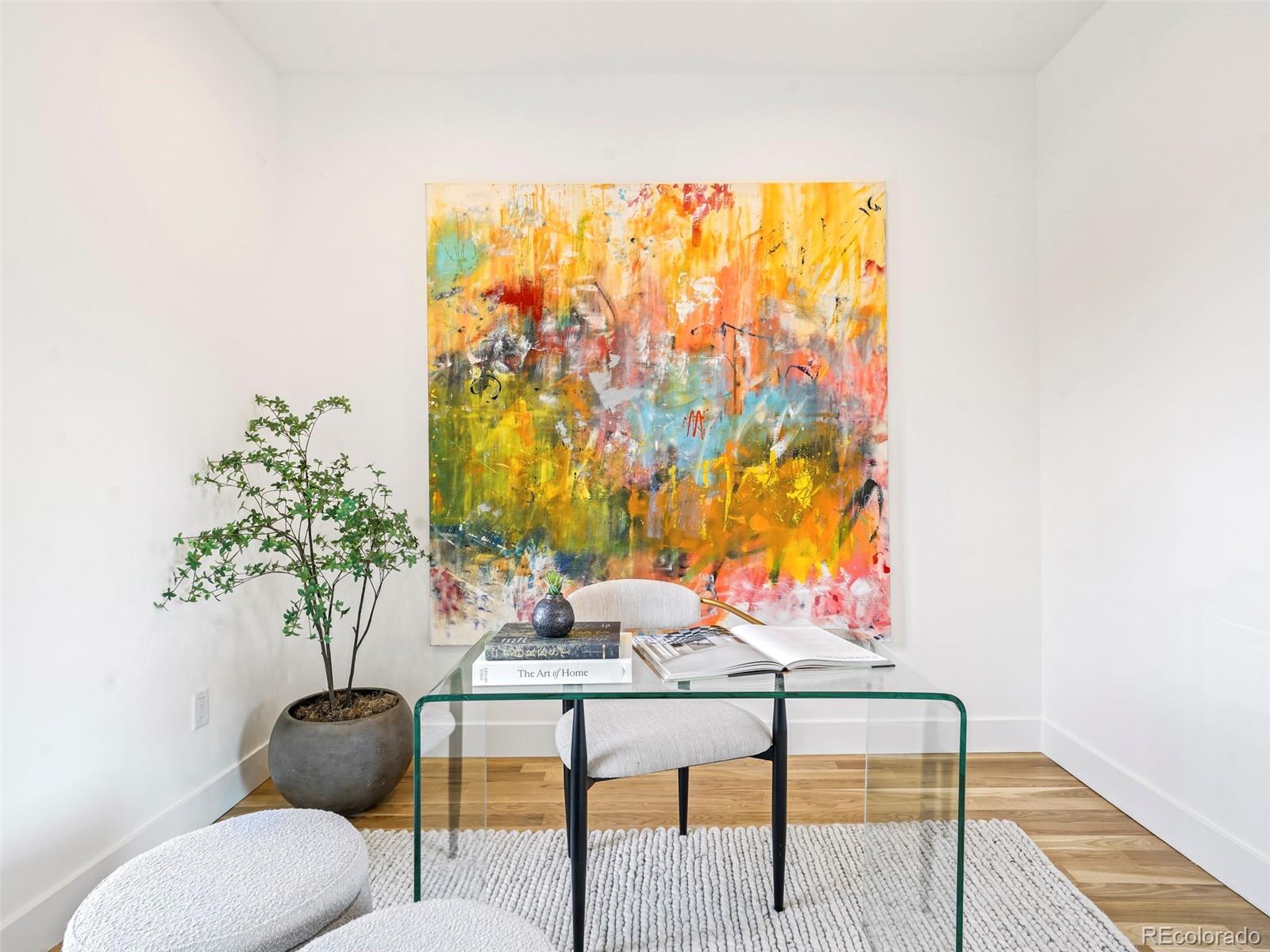 4449 Stuart Street Denver, CO 80212 - Photo 4 of 44 a living room with furniture and a potted plant