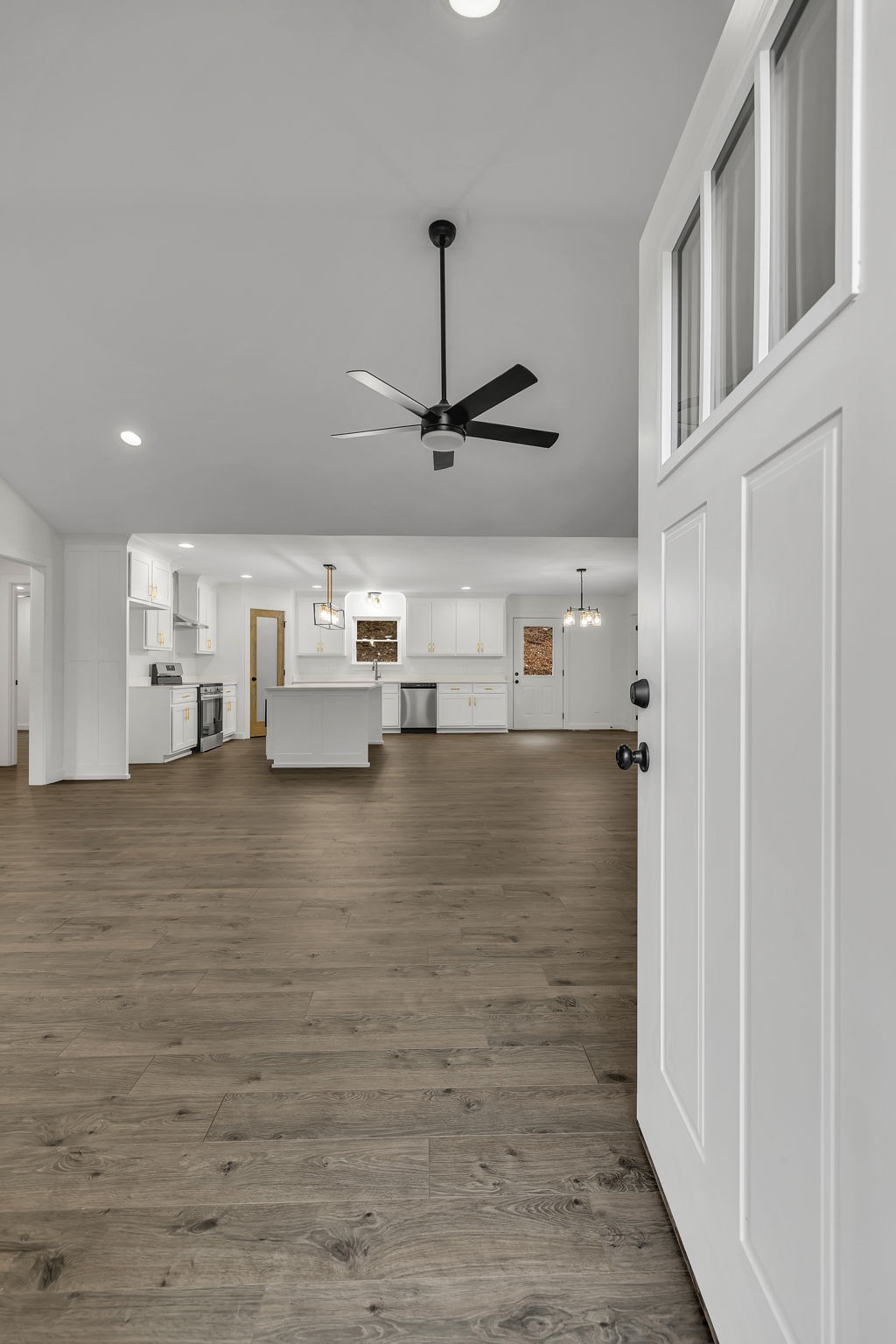 500 Difficult Road Pleasant Shade, TN 37145 - Photo 2 of 40 a view of kitchen and hall with wooden floor