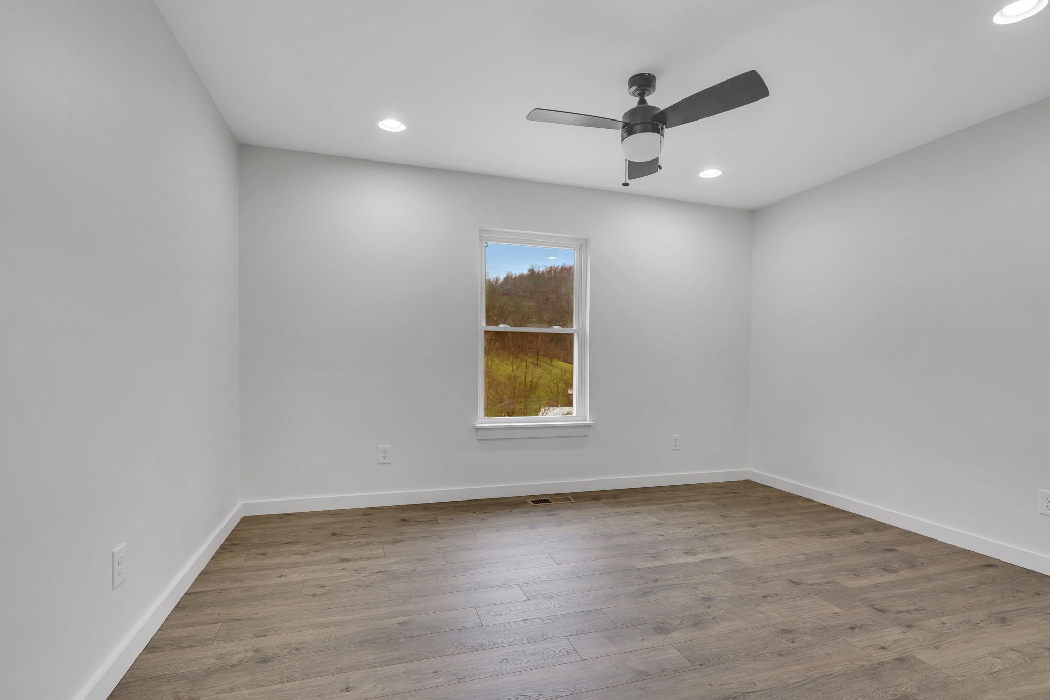 500 Difficult Road Pleasant Shade, TN 37145 - Photo 23 of 40 an empty room with wooden floor and windows