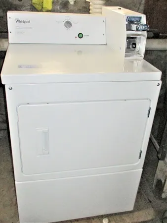 a close view of washer and dryer