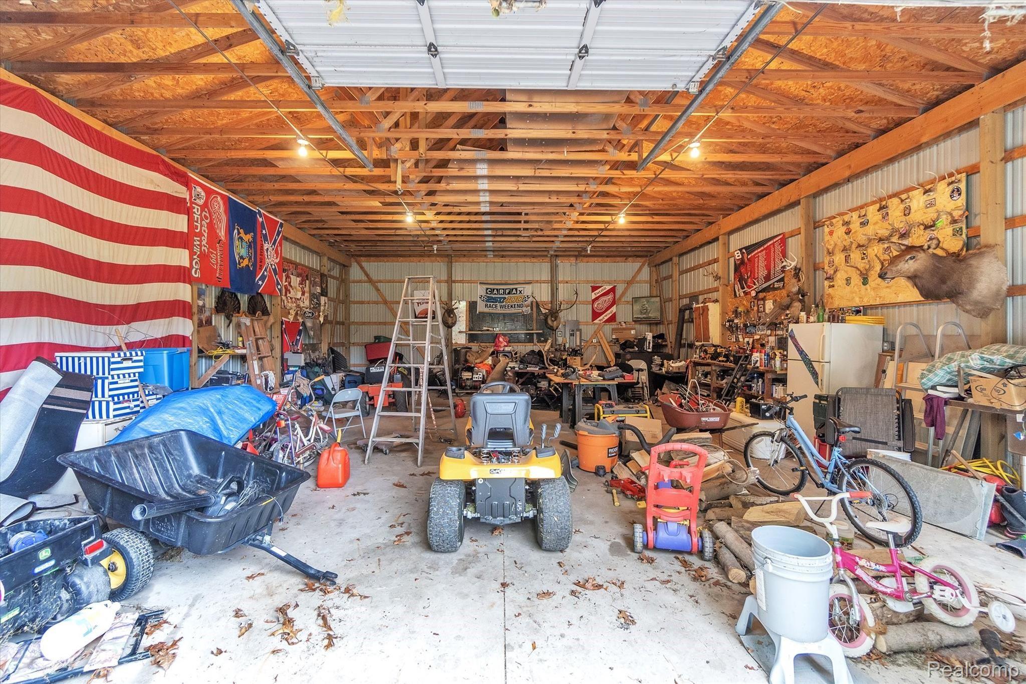 5190 South Bull Run Road Gregory, MI 48137 - Photo 21 of 38 Inside the pole barn