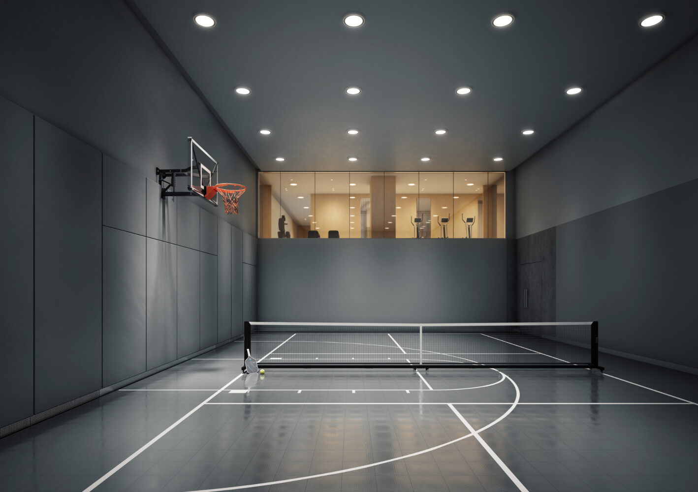 126 East 57th Street, Unit 1805 Manhattan, NY 10022 - Photo 14 of 24 a view of a room with gym equipment