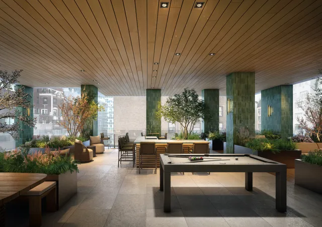 a outdoor living space with furniture and a potted plant