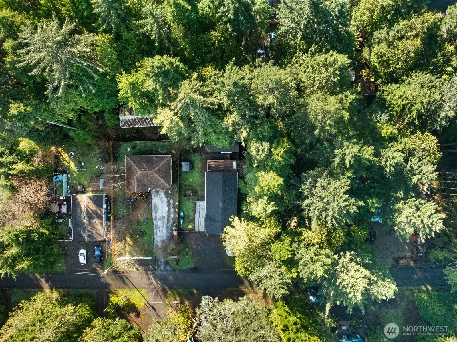 48 Robin Lane Pacific Beach, WA 98571 - Photo 31 of 36 an aerial view of a house with a yard