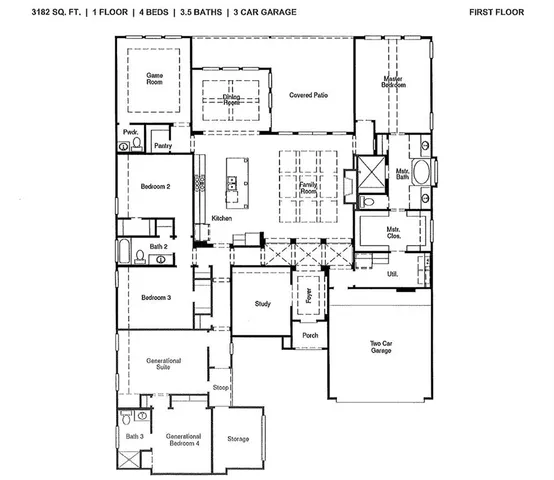 an aerial view of a house with a swimming pool