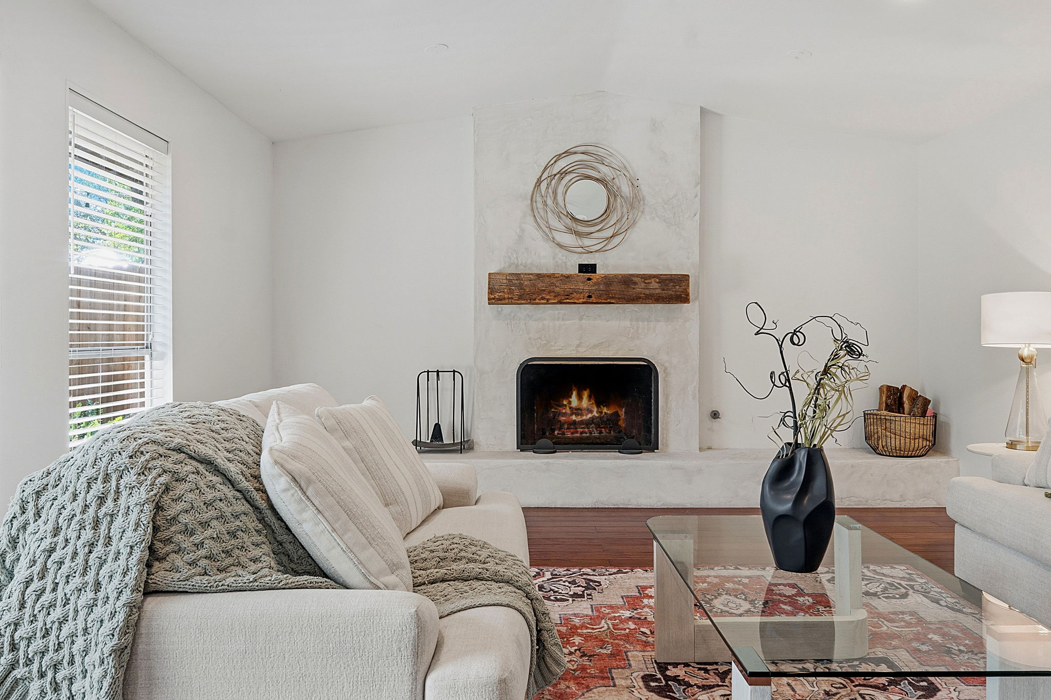 4705 Fieldstone Drive Austin, TX 78735 - Photo 7 of 34 a living room with furniture and wooden floor