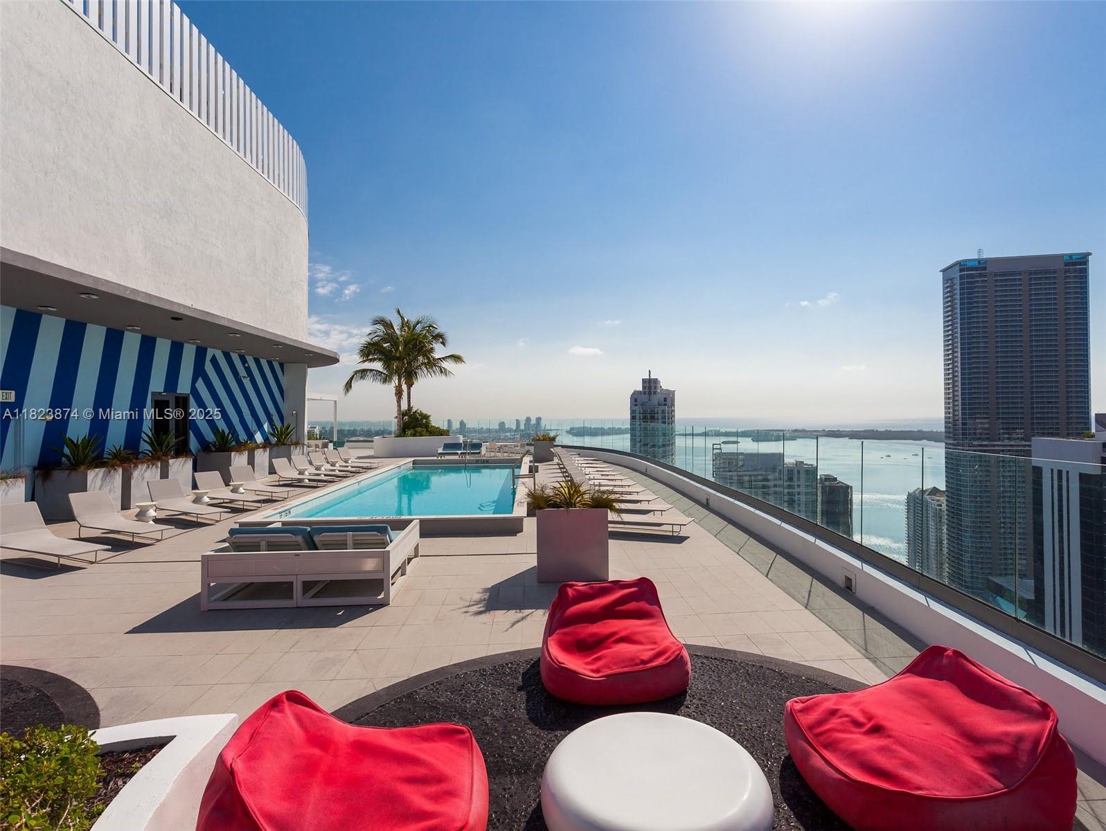 45 Southwest 9th Street, Unit 3602 Miami, FL 33130 - Photo 16 of 27 Roof Pool
