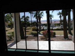 a view of a porch