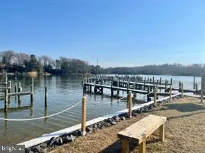 a view of a lake with a mountain view