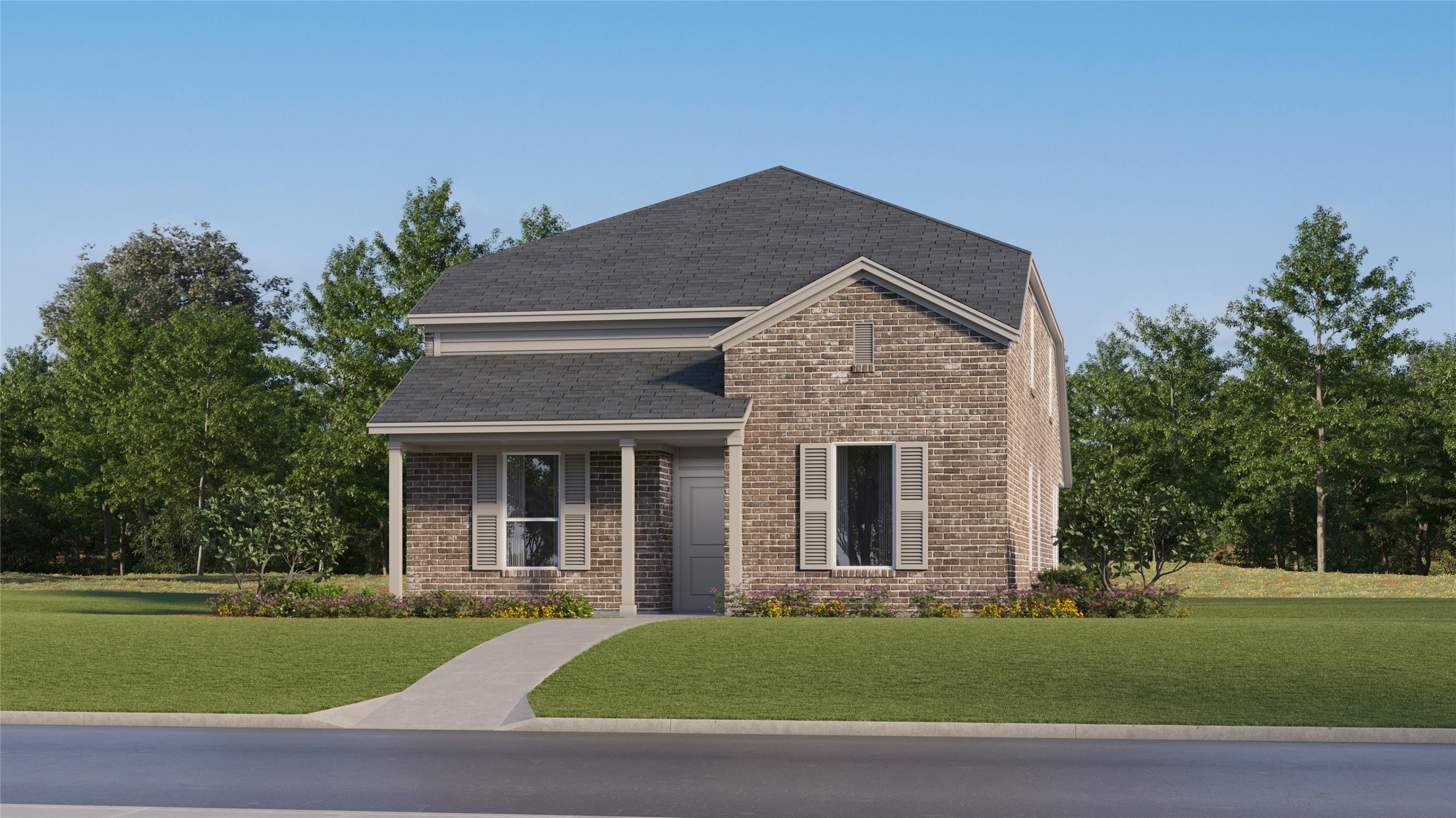 17909 Nashville Warbler Road Pflugerville, TX 78660 - Photo 2 of 24 a view of a yard in front of a house with a small yard
