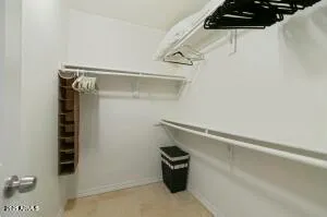 a close view of closet