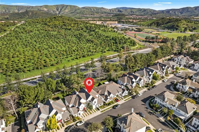 an aerial view of a city