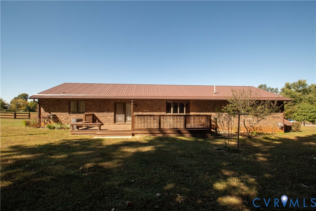 3574 Blose Road Elkton, VA 22827 - Photo 5 of 49 Rear view of property with a metal roof, brick sid