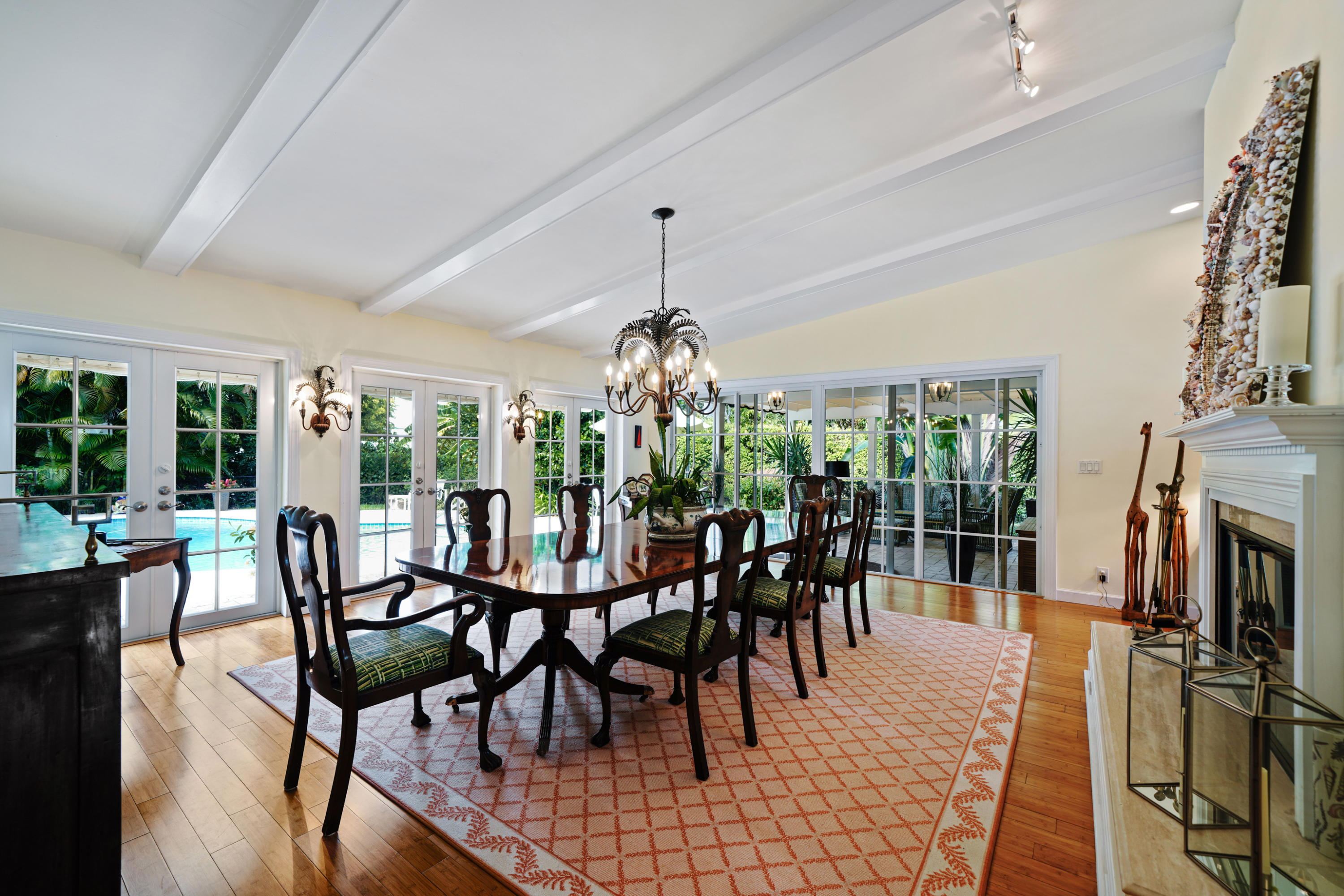 3232 Gulf Stream Road Gulf Stream, FL 33483 - Photo 11 of 36 a view of a dining room with furniture window and outside view