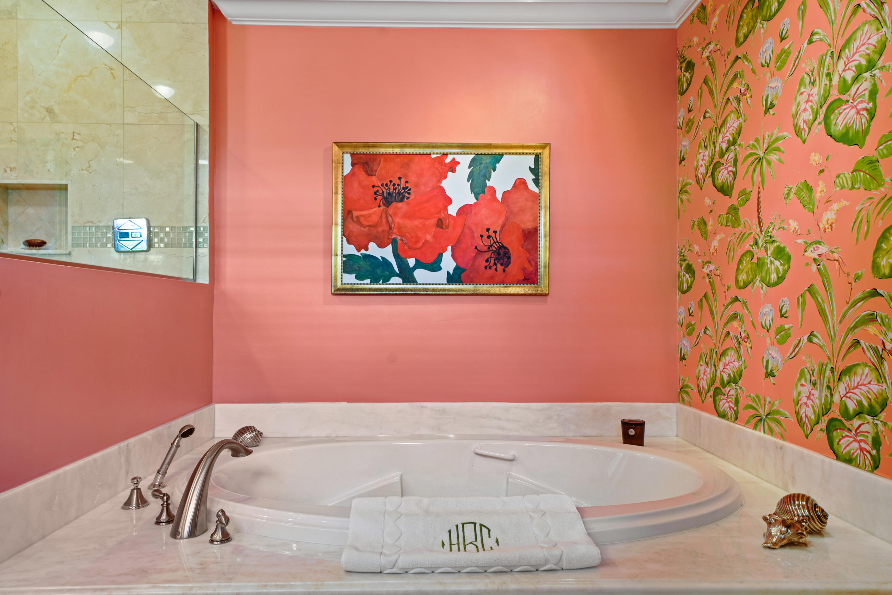 3232 Gulf Stream Road Gulf Stream, FL 33483 - Photo 14 of 36 a bathroom with a tub and shower