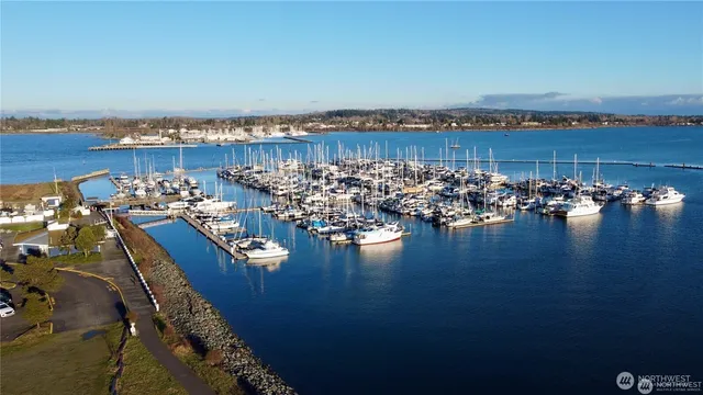 a view of a terrace with lawn chairs
