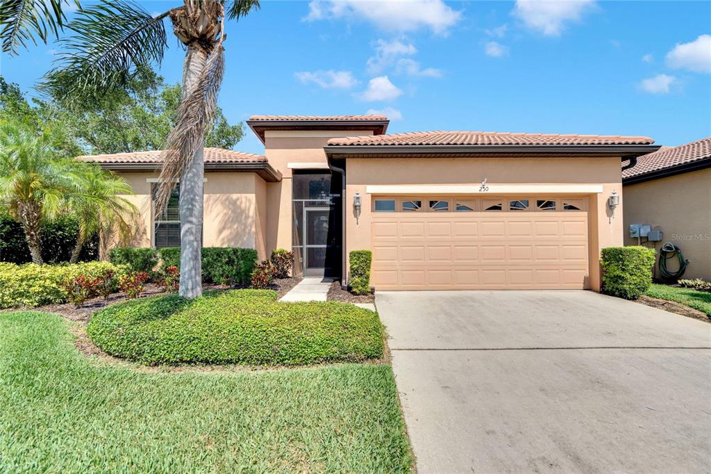 250 Silver Falls Drive Apollo Beach, FL 33572 - Photo 1 of 1 a front view of a house with a yard and garage